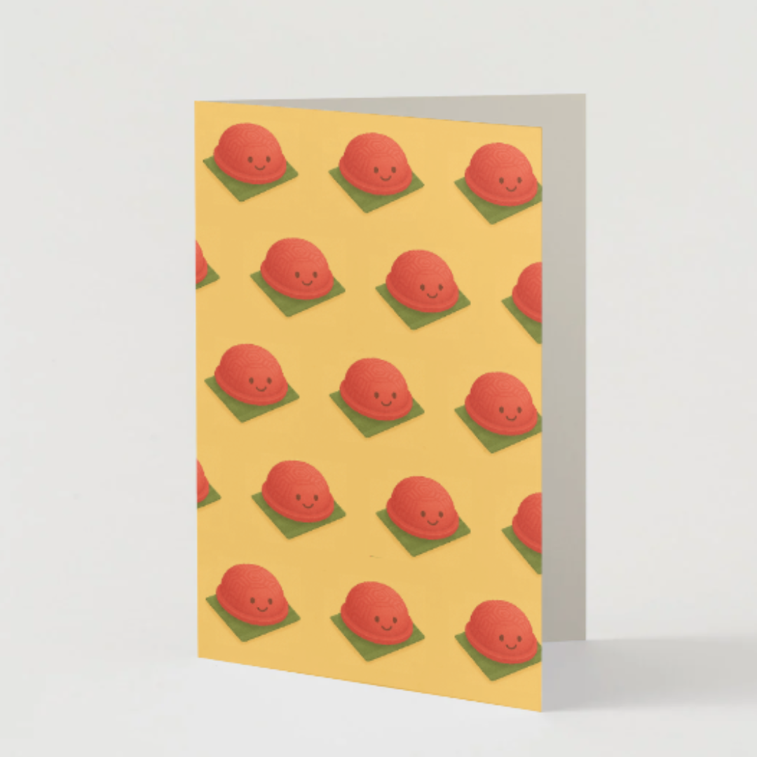 Ang Ku Kueh Greeting Card