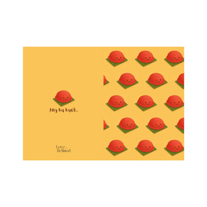 Ang Ku Kueh Greeting Card