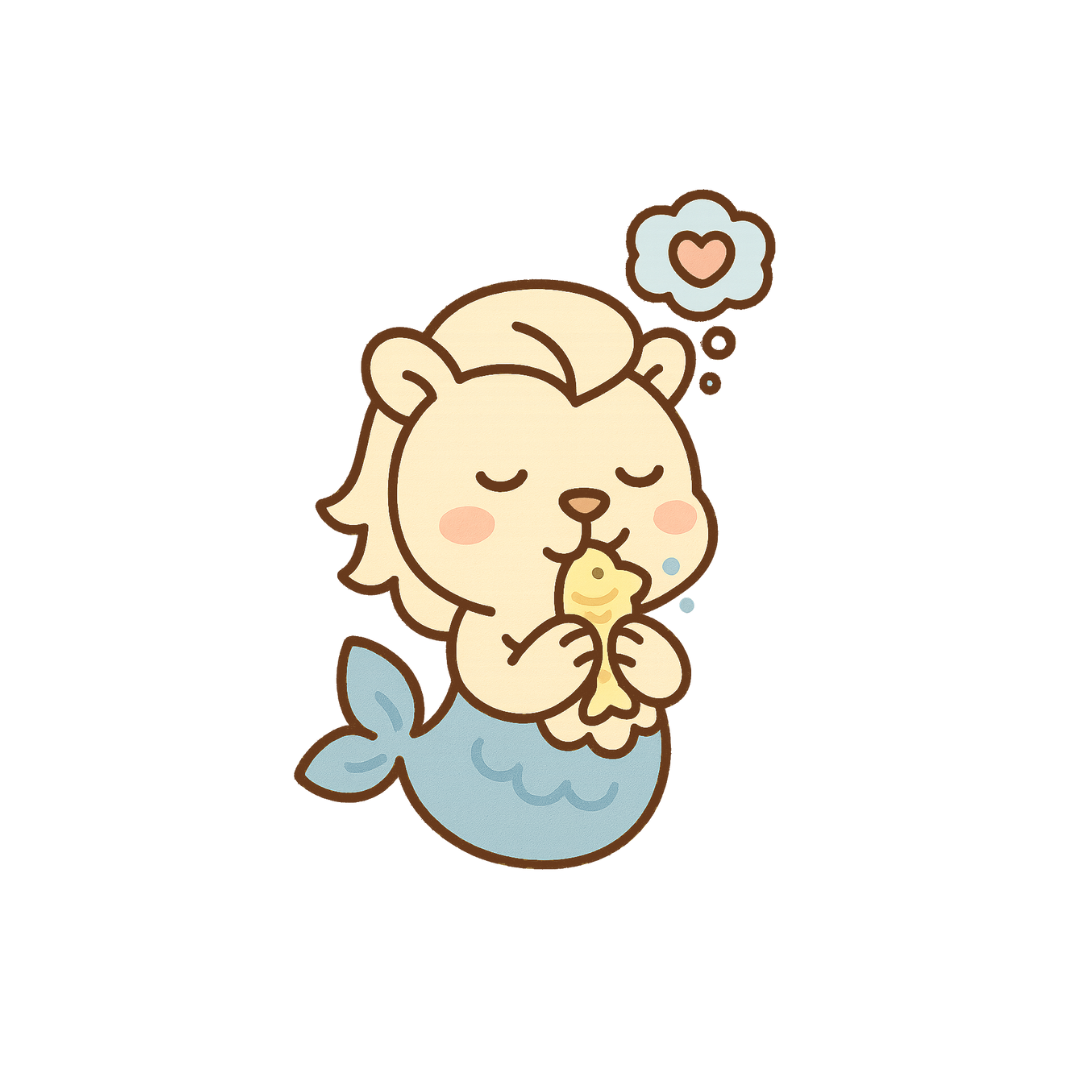 Day Dreaming Merlion Keychain