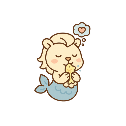 Day Dreaming Merlion Keychain