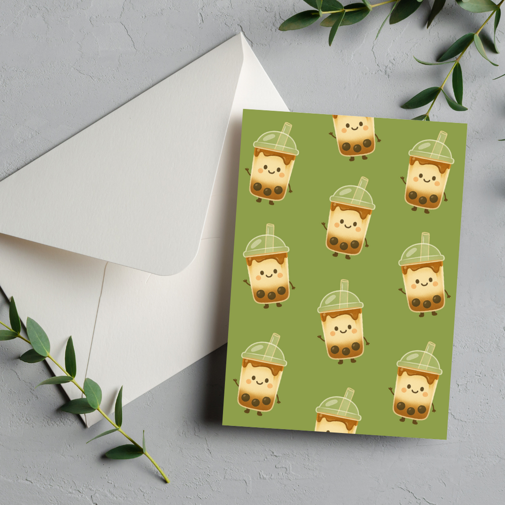 Bubble Tea Greeting Card