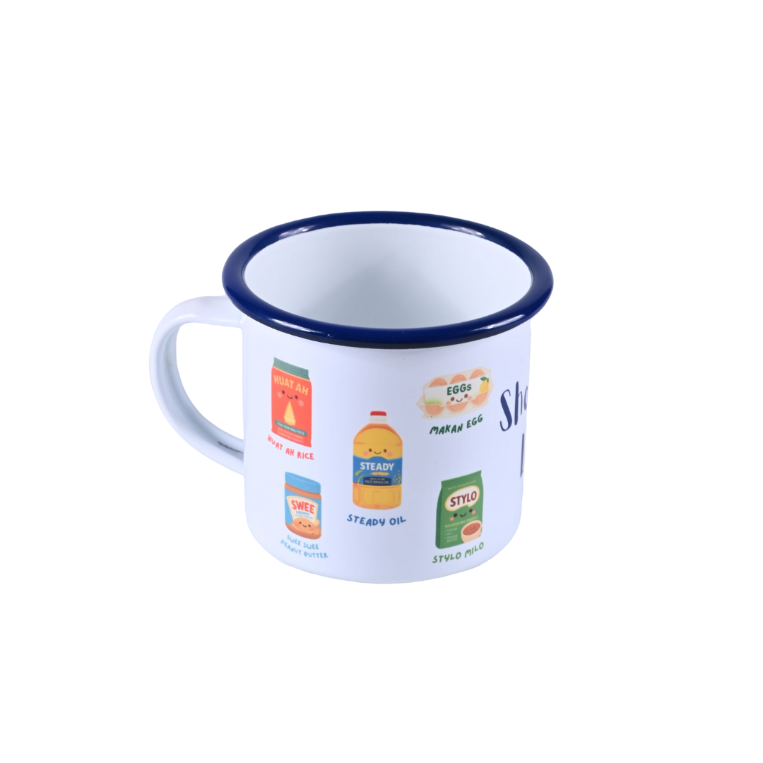 Shopping List Enamel Mug