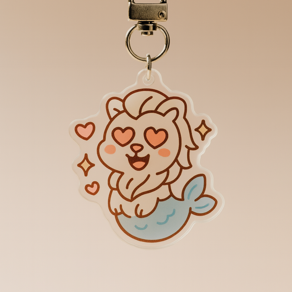 Loving Eyes Merlion Keychain