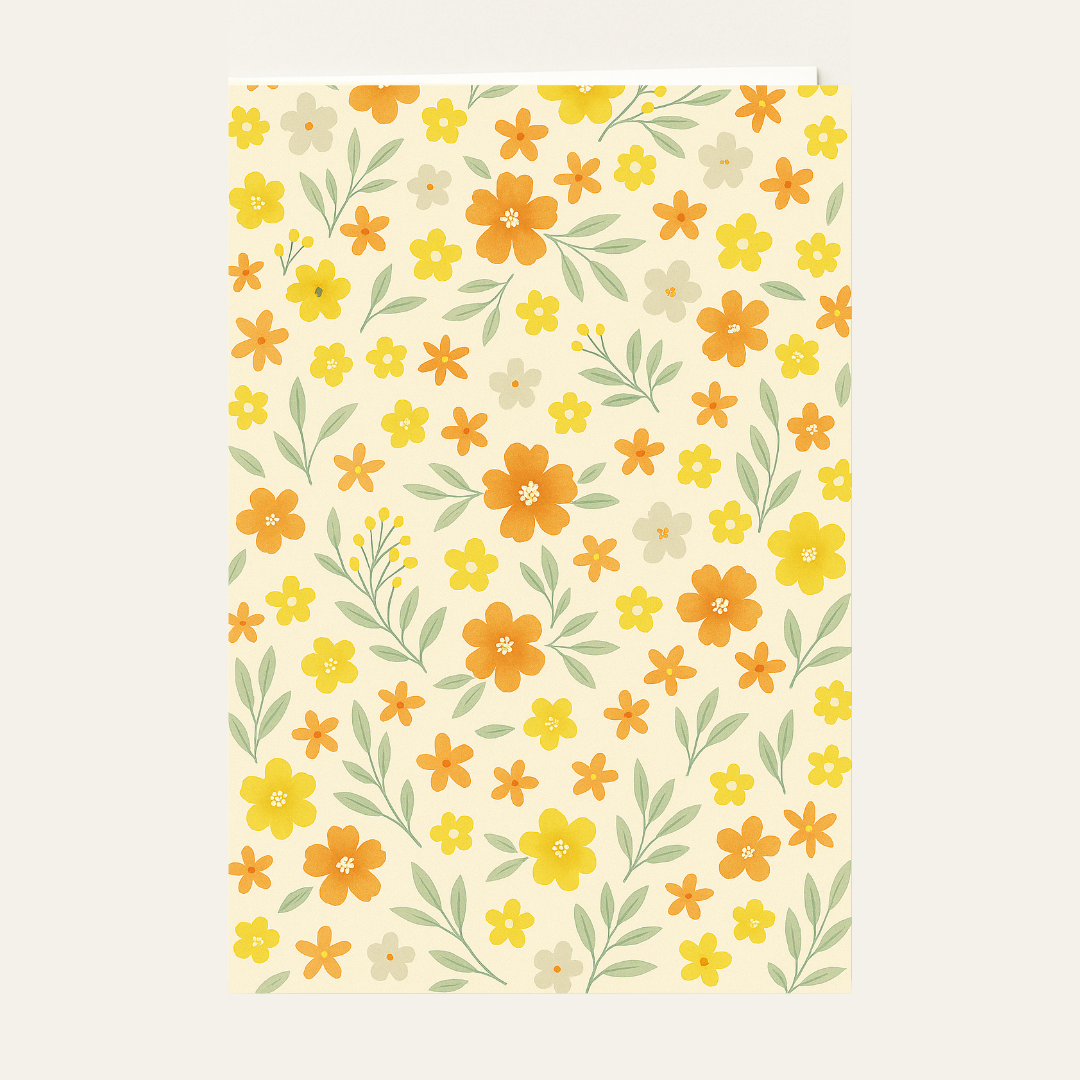Buttercup Breeze Greeting Card