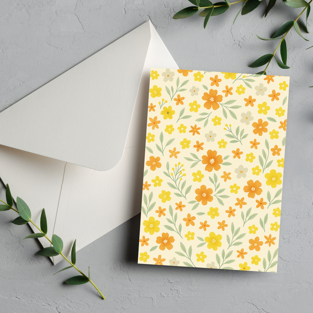 Buttercup Breeze Greeting Card