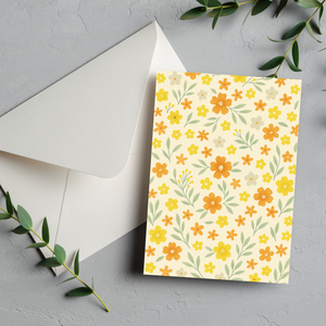 Buttercup Breeze Greeting Card